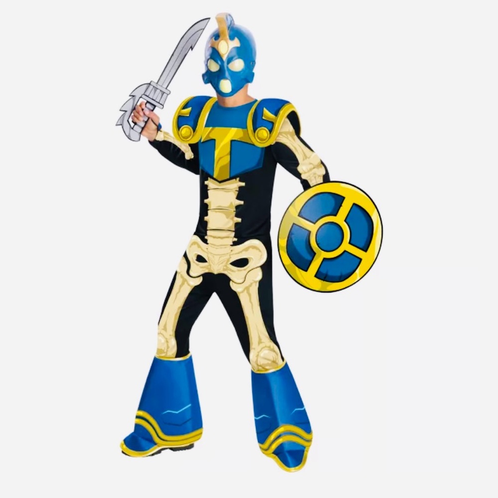 Skylanders Chop Chop-Kid’s Size M Blue & Gold Rubie’s Halloween Costume